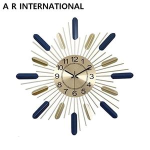 high Selling Large Abstract Modern Silent Quartz Metal Wall Decor <b>Clock</b> with <b>Radio</b> For Living Room - Product Image 3