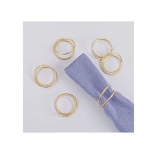Classic <b>metal</b> napkin <b>rings</b> <b>for</b> timeless table decor suitable <b>for</b> dinners banquets celebrations and luxury homes - Product Image 5
