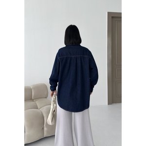 Chemise en jean boutonnée oversize 6080 - Tile - Product Image 5