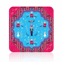 Tapis de Mahjong Américain de Noël 31,5x31,5 pouces, Tapis de Table Antidérapant pour Mahjong, Design Festif, Tapis de Jeu Personnalisé Imprimé
