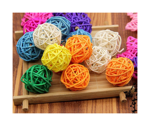 ลูกบอลหวายทำจากใยธรรมชาติงานหัตถกรรมเวียดนามสำหรับตกแต่งบ้านและจัดแสดง - Product Image 5