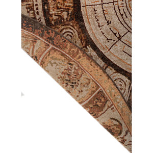 Alfombras de Lana y Seda de Bambú Anudadas a Mano, Diseño Rectangular con Medallón Rojo y Naranja, para el Hogar, Tamaño Grande 9x12, AKWB-9072 - Product Image 5