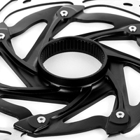 Rotor de frein à disque Center Lock Snail BMX MTB avec plaquettes de frein 160mm/180mm/203mm et bague de verrouillage