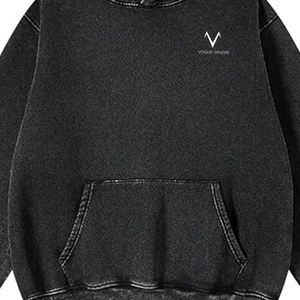 Sudadera con Capucha de Invierno de la Mejor Calidad, Estilo Casual, Lavado Ácido, Decoloración al Sol, Diseño Personalizado, Ropa Urbana - Product Image 6