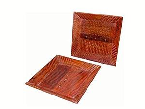 Bandeja de servicio de madera con acabado rústico para decoración de granja, bandeja de servicio de madera para té, café, desayuno, hecho a mano de primera calidad - Product Image 6