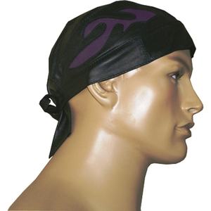 HMB-901D de cuero, gorro de Calavera, BANDANA de llama DURAG, gorros de llamas moradas - Product Image 1