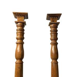 Pilar de Madera Vintage para Decoración de Sala de Estar - Product Image 6