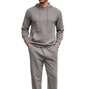 Ensemble de survêtement pour homme, sweat-shirt et pantalon de jogging, vêtements de sport décontractés, vêtements de sport actifs, polaire en polyester, logo personnalisé, fabricant OEM - Product Image 3