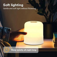 Veilleuse LED rechargeable pour enfants Mini télécommande tactile Plug-in pour bébé alimentation chambre d'enfant