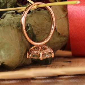 แหวนหมั้นเพชรรัศมีที่ซ่อนอยู่สำหรับเธอ - Product Image 2