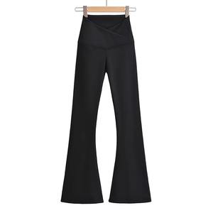Dulce Casual comodidad modestia aseada mujeres V corte elástico grueso cómodo suave secado rápido polar Yoga gimnasio desgaste niñas Pantalones - Product Image 2