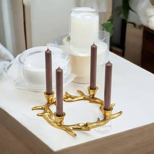 Bougeoir en fer noir en métal de style unique Design attrayant pour la décoration de la maison de table quantité minimale de commande 100pcs - Product Image 3