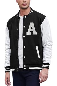 Blouson de baseball vintage à manches en cuir brodé de chenille personnalisé OEM veste Letterman Versity pour hommes - Product Image 3