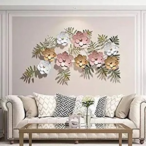 Vente en gros de tentures murales en métal Arts du vendeur indien Home Restaurant Wall Art Décoration murale Pièces de décoration personnalisées pour la maison - Product Image 6