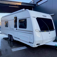 Remorque de camping-car confortable pour le camping en plein air et les voyages, pour une vie nomade sur roues