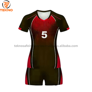 Uniforme de volleyball multicolore sur mesure Uniforme de volleyball personnalisé à col rond disponible à un prix raisonnable - Product Image 6