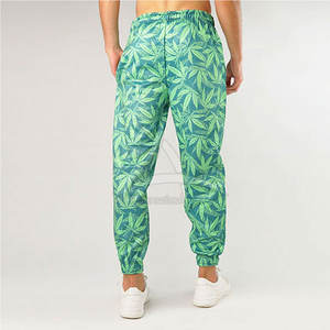 กางเกงออกกำลังกายสำหรับผู้ชายกางเกงออกกำลังกายลำลองทรงตรงน้ำหนักเบาระบายอากาศเป็นมิตรกับสิ่งแวดล้อมผ้าคอตตอน100% - Product Image 2