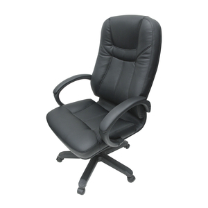 Malaysia Durable Tough PU Leather Modern Design Swivel <b>Office</b> Chair Extra Lumbar Support <b>Adjustable</b> Height for Reception Seating - Product Image 2