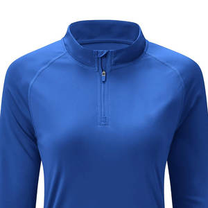 Nueva Camiseta de Manga Larga con Cierre de Cremallera de Alta Calidad al por Mayor, Tejida en Poliéster y Algodón, de Secado Rápido, Cómoda, Informal y Transpirable - Product Image 4