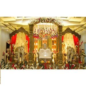 Décor de réception de mariage srilankan configuration de scène Style romain décor de scène de fête de mariage canadien Grand décor de scène de mariage victorien - Product Image 1