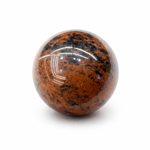 Fourniture en gros de sphères d'obsidienne acajou polies, pierre de guérison naturelle polie, boule de cristal pour le Reiki, la méditation et la décoration - Product Image 1