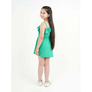 AVIANA ชุดเดรสทรงเอไลน์น่ารักสำหรับฤดูร้อนพร้อมดีเทลปักลายระบายและทรงเข้ารูปตามธรรมชาติที่ช่วยให้รู้สึกสบาย - Product Image 4