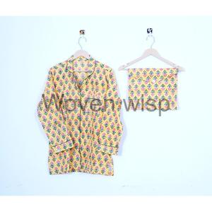 Conjunto de pijama térmico de pies desmontables Suite nupcial de algodón orgánico 100% para novia y damas de honor-comodidad versátil todas las estaciones - Product Image 3