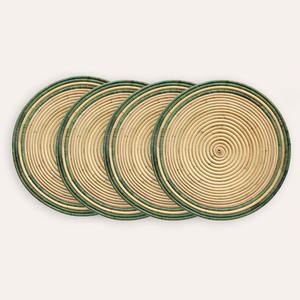 Venta caliente placas de cargador de ratán Natural personalizar tamaños variedad de colores mantel de ratán hecho a mano para decoración de mesa 2025 HNH - Product Image 6