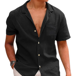 เสื้อเชิ๊ตผู้ชายสไตล์เรียบง่ายเสื้อเชิ๊ตผู้ชายระบายได้ดีมีสไตล์คุณภาพพรีเมี่ยมดีไซน์ทันสมัย - Product Image 1