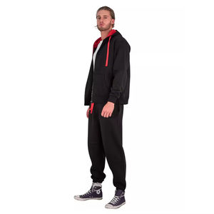 Impresión 3D logotipo personalizado Flare chándal 100 algodón crudo dobladillo acampanado Jogger Suites hombres peso personalizado pantalones de chándal y conjunto de Sudadera con capucha - Product Image 4