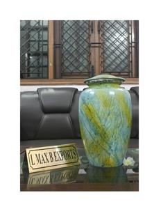 Venta caliente Urnas de cremación para cenizas humanas Suministros funerarios Urna de cremación de metal Urna metálica de calidad superior en precio de fábrica - Product Image 2