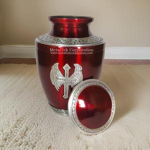 Trieste โกศใส่เถ้ากระดูกสำหรับผู้ใหญ่ที่ใส่ของชำร่วยมีปีกนางฟ้าเป็นของชำร่วย - Product Image 5