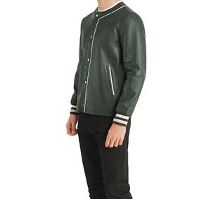 Luxury Men's Wool/Viscose <b>Camouflage</b> Stand Collar Bomber Jacket Retro Style Front Logo Zipper Closure for Chicago for Inspired - Product Image 5