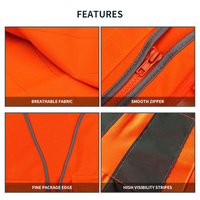 Chaleco de Seguridad Reflectante de Alta Visibilidad Azul Personalizado para Hombre, para Trabajo en Exteriores y Construcción, Tejido de Malla de Poliéster Transpirable
