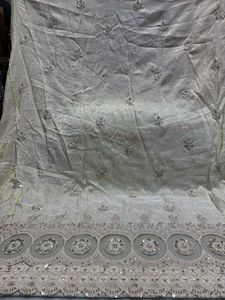 Tissu en soie de qualité supérieure pour femmes tenues de fête robes de mariée tenues ethniques collection de créateurs de fête nuptiale - Product Image 5