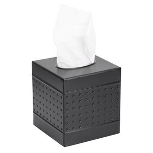 Elegante Caja de Pañuelos Cuadrada de Acero Inoxidable para Baños, Mesas de Noche, Dispensador de Pañuelos Metálico Moderno a Bajo Precio - Product Image 2