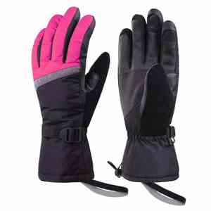 Gants en cuir d'hiver vintage écran tactile thermique respirant à la mode pour les scènes extérieures cyclisme voyage décontracté usage quotidien - Product Image 1