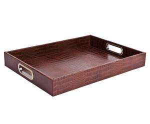 ถาดเสิร์ฟหนังพื้นผิวเรียบพร้อมขอบยกสำหรับการแสดงอาหารและเครื่องดื่มที่ปลอดภัยบนโต๊ะหรือเคาน์เตอร์ - Product Image 1