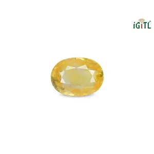 เพอริดอทธรรมชาติทรงเหลี่ยม (พุทธราช) - 6.75 กะรัต รูปทรงวงรี - Product Image 1