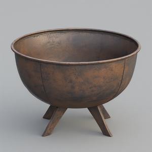 Stylish <b>Metal</b> <b>Firepit</b> with Powder Coated Finish for Outdoor Decor Enthusiasts Modern Look Functional Wood Burning Heating - Product Image 6