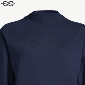 สเวตเชิ้ตคอปกตั้งสำหรับผู้ชาย, สเวตเชิ้ตแขนยาวผ้าเทอร์รีสีพื้นสวมใส่สบายเหมาะสำหรับฤดูใบไม้ร่วง - Product Image 3