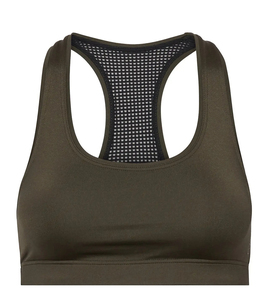 Venta al por mayor de sujetadores de gimnasio de alto entrenamiento de LICRA desnuda con logotipo personalizado puertos para mujeres 2024 totalmente personalizado mejor precio Sujetador deportivo de las mujeres - Product Image 1