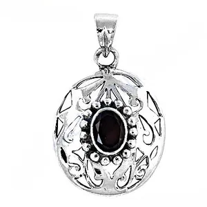 Pendentif en argent 925 avec grenat pour femmes, or rose, pierre précieuse, bijoux religieux, motif goutte d'eau, plaqué rhodium, pendentif de charme, numéro - Product Image 2
