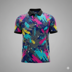 Polo t-shirts en polyester imprimé par sublimation personnalisée col manches courtes impression complète grande taille 180g toutes saisons quantité minimale de commande bas - Product Image 5