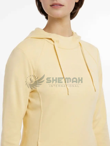เสื้อฮู้ดผู้หญิงสำหรับขี่ม้า, เสื้อสเวตเชิ้ตมีฮู้ดเข้ารูปยืดหยุ่นได้ผ้าซับเหงื่อเนื้อผ้านุ่มออกแบบให้ความอบอุ่นเหมาะสำหรับการขี่ - Product Image 5