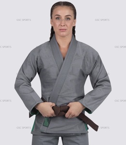 Kimonos BJJ personnalisés de haute qualité pour femmes, ensemble de vêtements de sport d'arts martiaux, conception de logo privé OEM, vente en gros, 100% coton pour adultes - Product Image 5