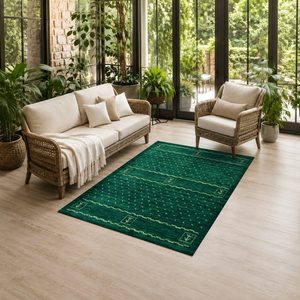 <b>RUGS</b> DEPOT LXDP-0985 Wholesale Black Charcoal Modern Vintage Digital Printed Machine Washable Chenille Area <b>Rug</b> <b>Non</b> <b>Slip</b> - Product Image 6