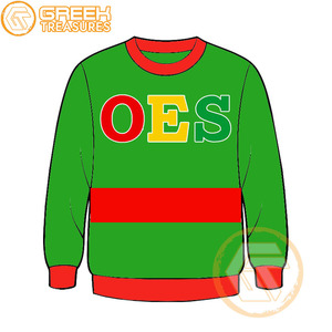 Orden personalizada de la estrella del Este Sudadera bordada de lana de algodón Suéter de alta calidad Ropa griega OES Sudaderas - Product Image 1