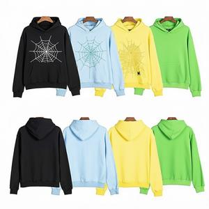 Sudadera Personalizada para Hombre, Modelo Spiderr 55 5, 400 g/m², Algodón Grueso, Estampado de Pedrería, Diseño Gótico, Ropa Urbana, BSCI ISO 9001 OEKO TEX - Product Image 2