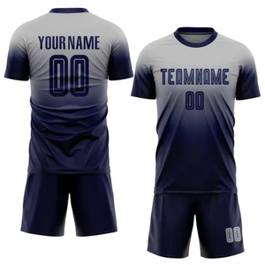 Último diseño personalizado impreso sublimación diseño transpirable Unisex fútbol desgaste fútbol uniforme malla fútbol Jersey para hombres - Product Image 2